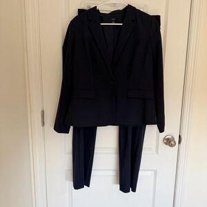 Ann Taylor Navy Blazer and Pants Set